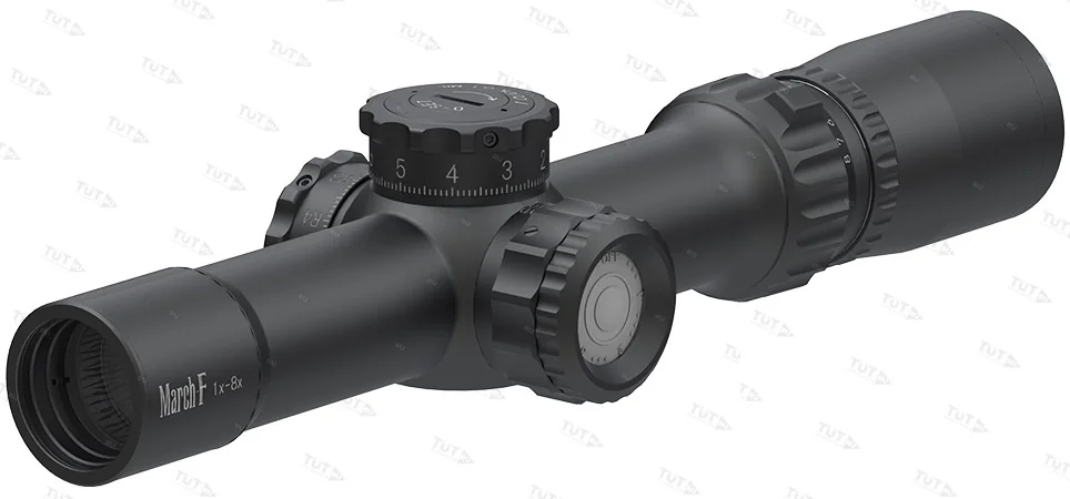 Прицел March Compact 1-8x24 FFP, 0.1MIL (сетка FMC-3) с подсветкой
