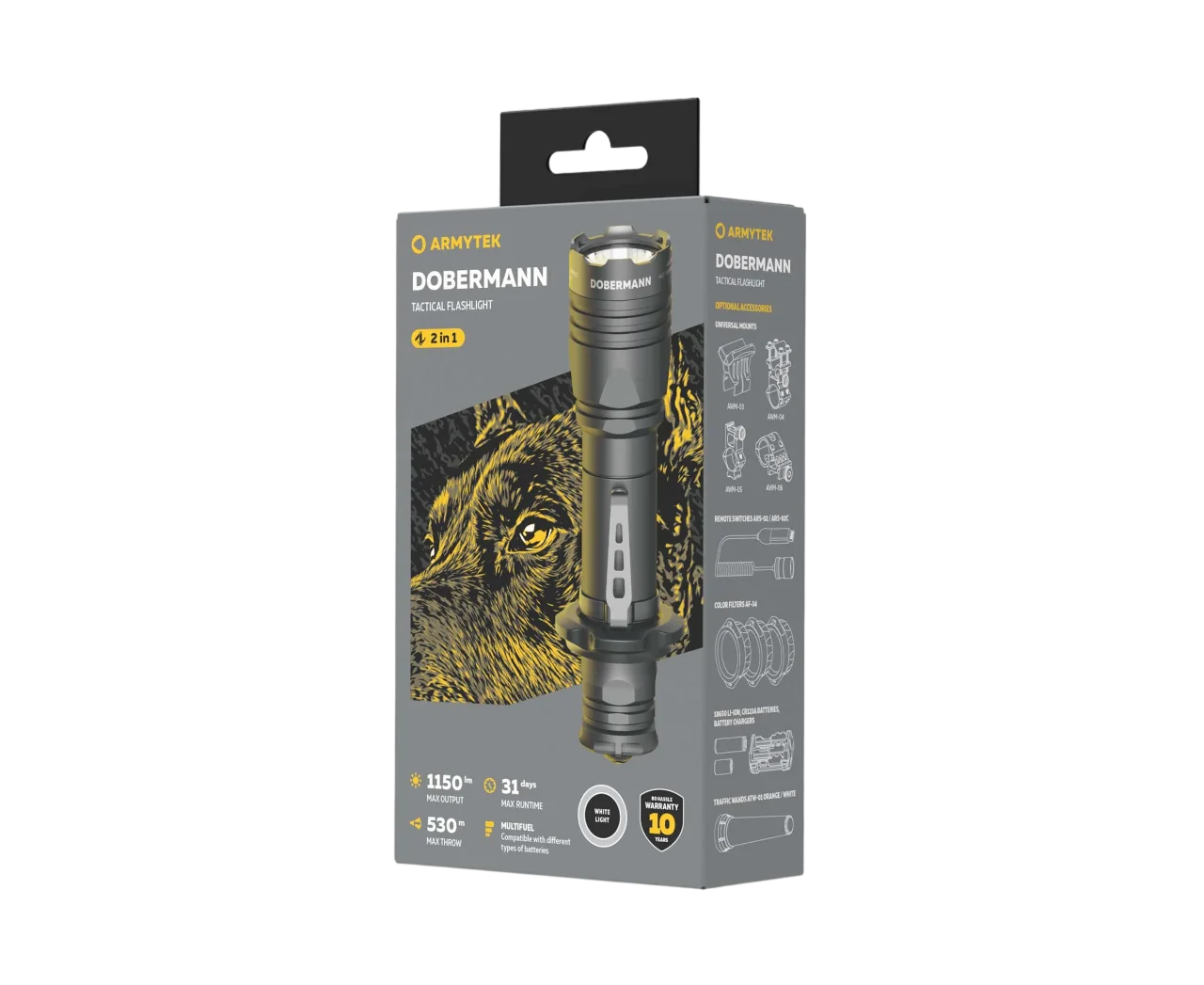 Фонарь Armytek Dobermann Белый
