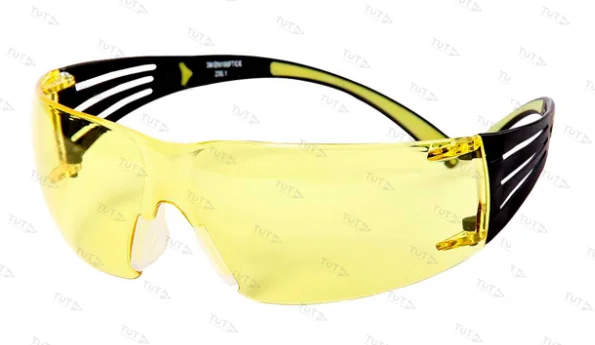 Очки защитные 3M™ SecureFit™ SF403AF-EU Amber, жёлтые, открытые, AS/AF