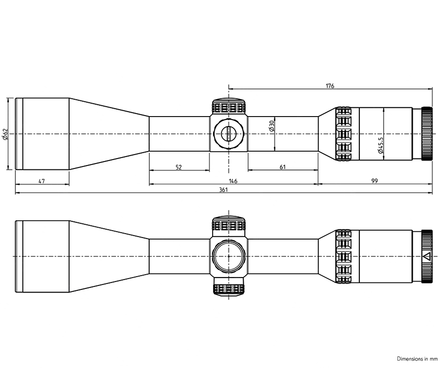 Оптический прицел Kahles Helia 2.4-12x56SR 4-Dot