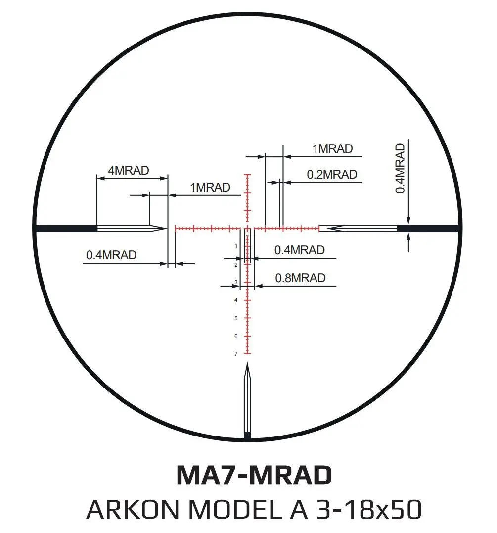 Оптический прицел ARKON Model A 3-18x50 / Аркон Модель А 3 18 на 50