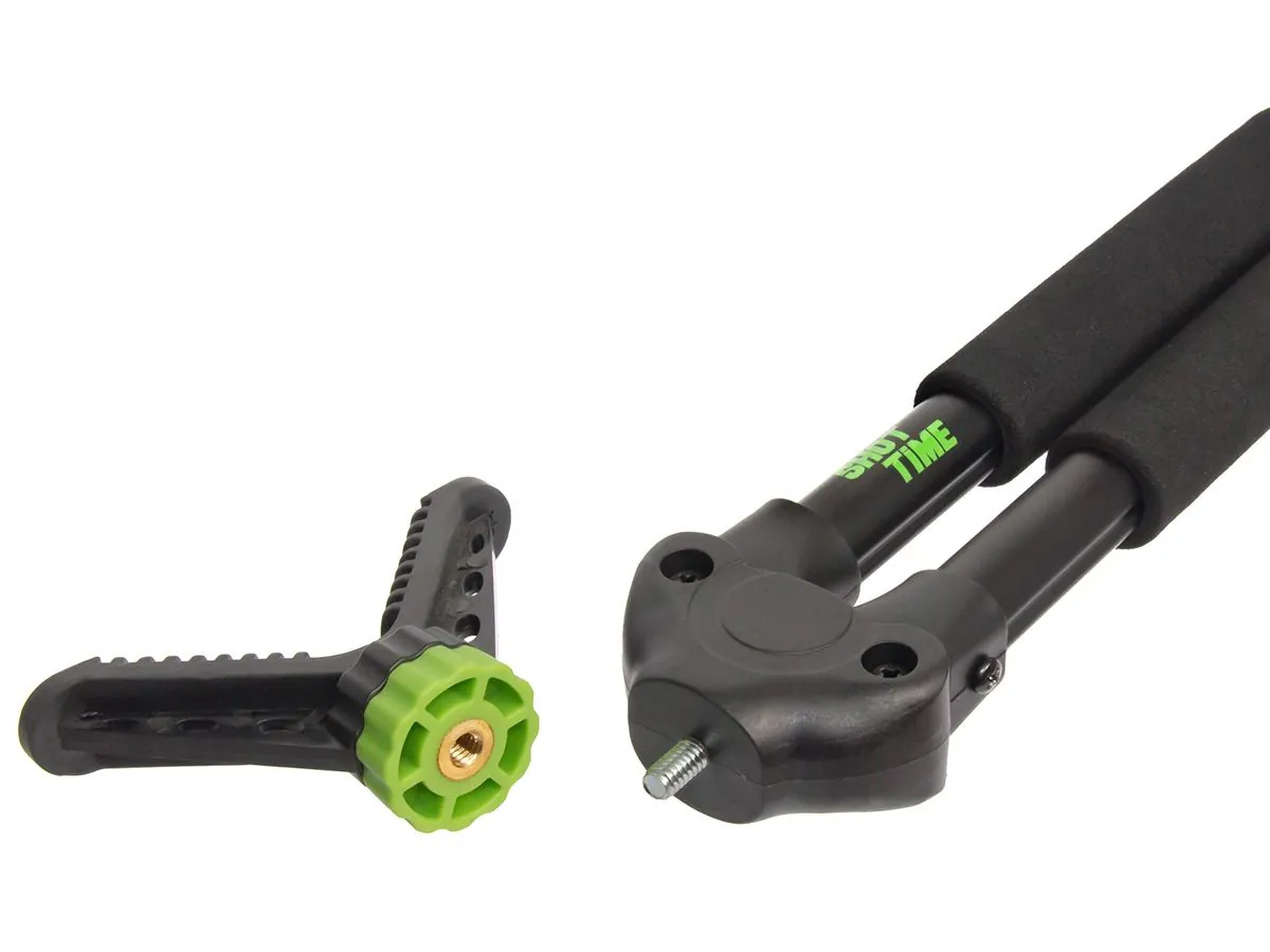 Опора ShotTime, бипод, 103-180см, V-образный упор 360, чёрная, 600г