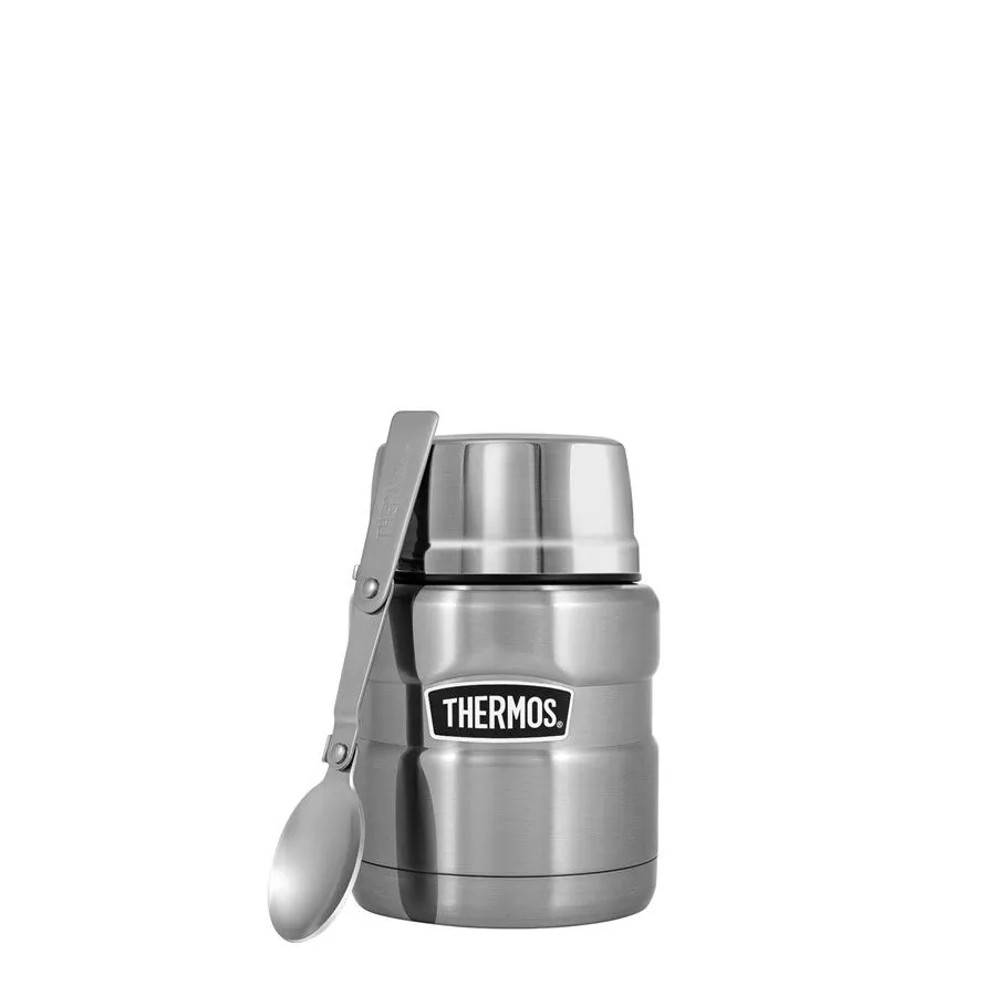 Термос для еды THERMOS KING SK-3000 0,47L, складная ложка, стальной