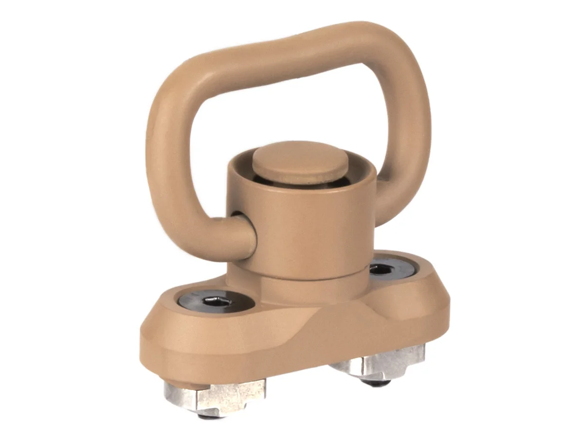 Антабка ShotTime быстросъёмная QD, на M-LOK, для ремня 25мм, песок