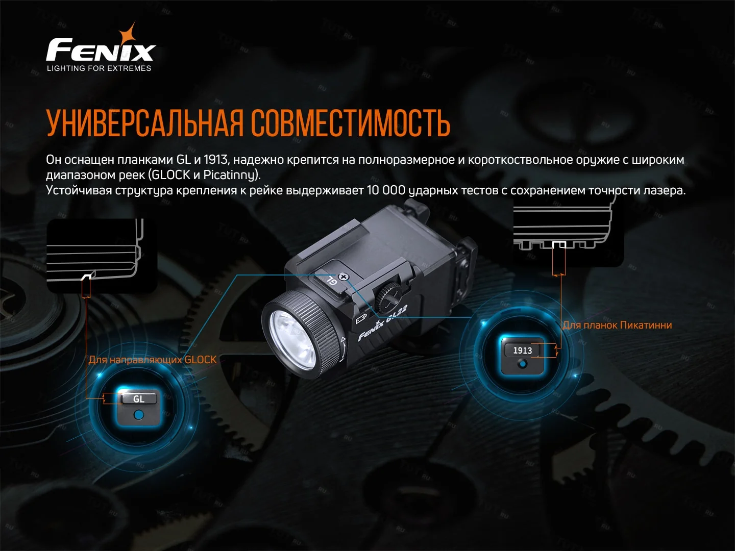 Фонарь Fenix GL22 c красным лазером
