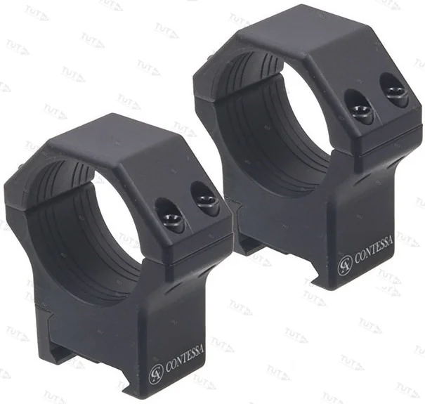 Небыстросъемные кольца Contessa на базу Picatinny, 34 мм, BH = 12 мм (LPR03/B)