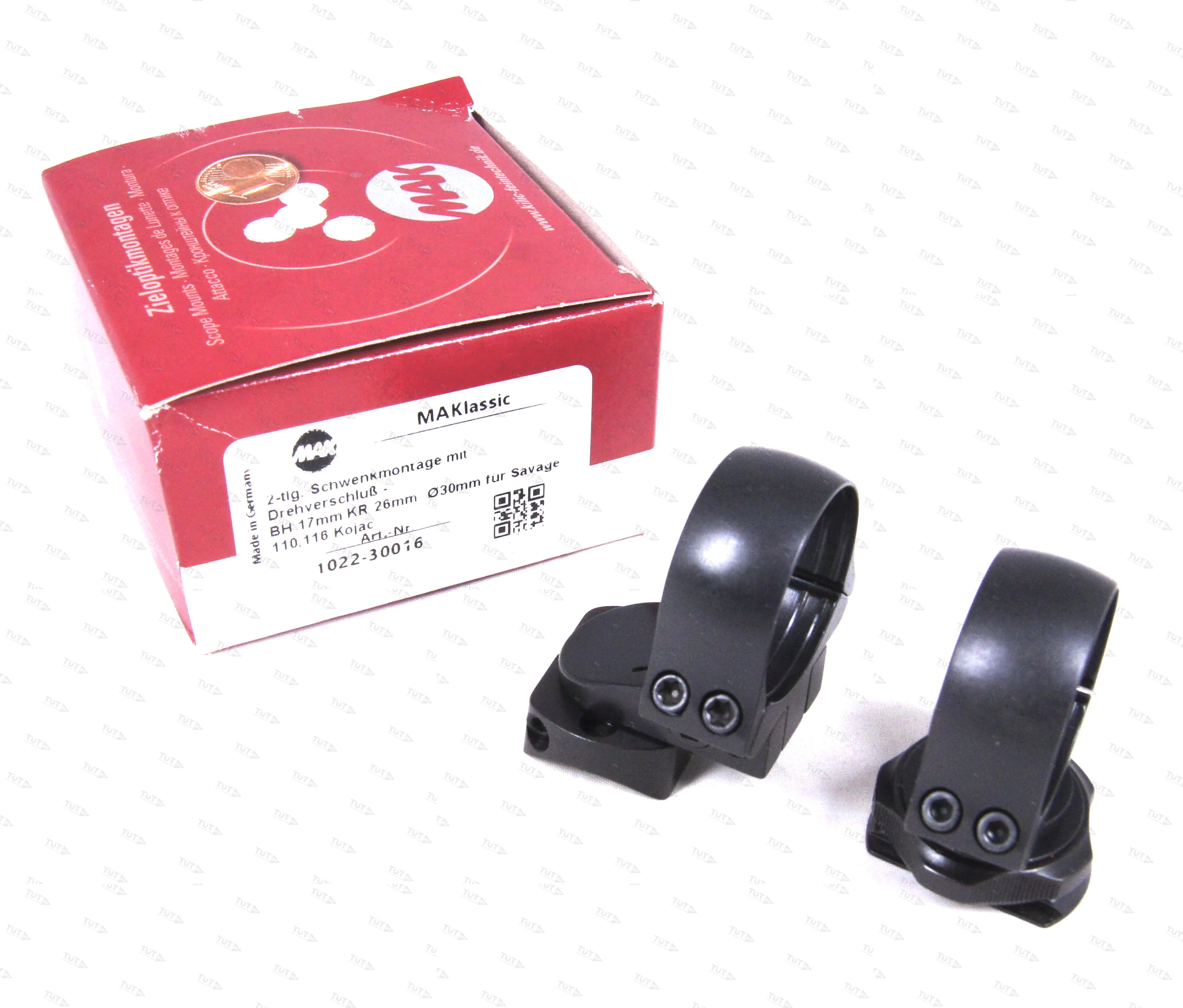 Поворотный кронштейн MAK для карабина Savage 110/116 Kojak кольца 30мм