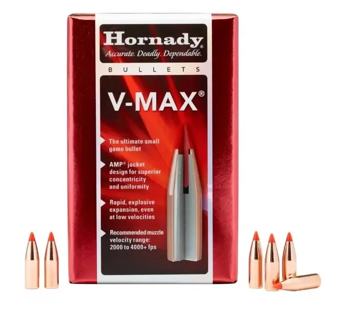 Пули HORNADY .22 CAL .224 55 GR V-MAX (100 шт. в уп.)