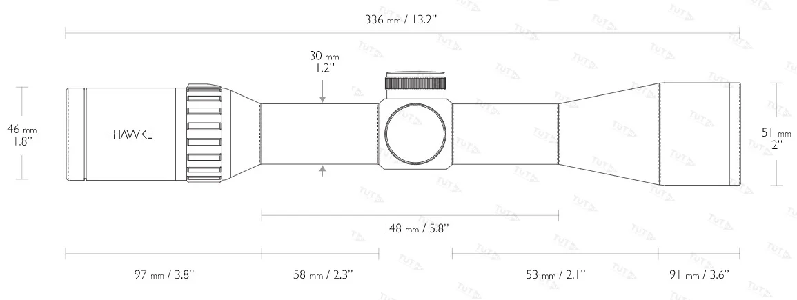 Оптический прицел Hawke Endurance 30 WA 1.5-6х44 IR (L4a)