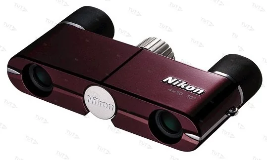 Бинокль NIKON Elegant Compact 4x10 DCF красный