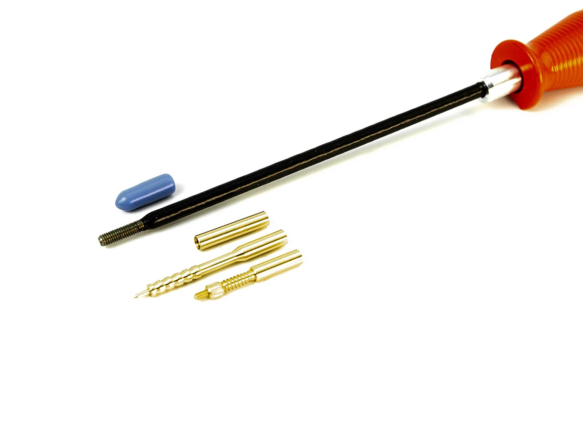 Шомпол ЧИСТОGUN к..22-.26, стержень Ø5мм, L=15см, нерж, нейлон, папа 8/36, подшипн,+вишер/переходн/и