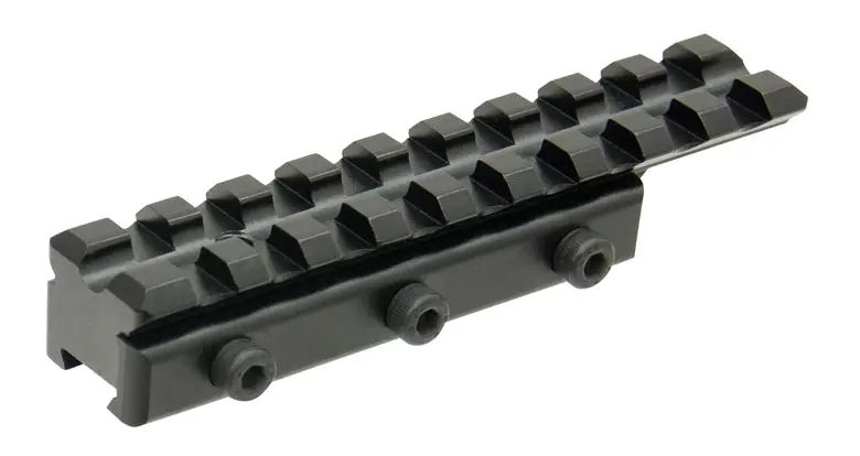 Адаптер Leapers UTG WEAVER/Picatinny на призму 9-11мм, 9 слотов, база 100мм, основание 75мм., вес 65