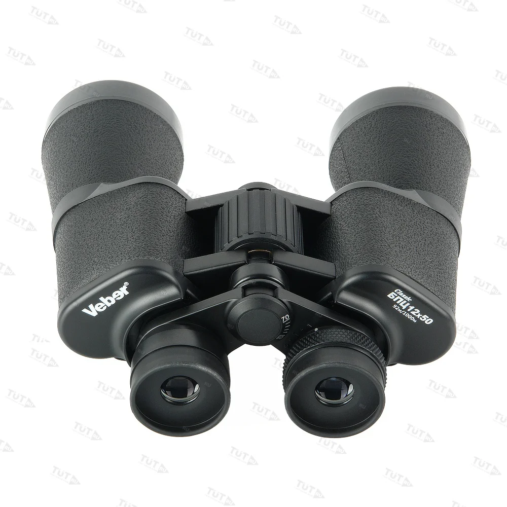 Бинокль Veber Classic БПЦ 12x50 VL черный, кожа