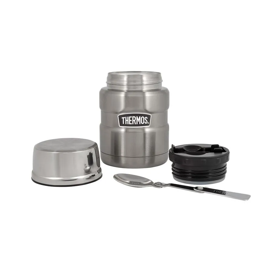 Термос для еды THERMOS KING SK-3000 0,47L, складная ложка, стальной