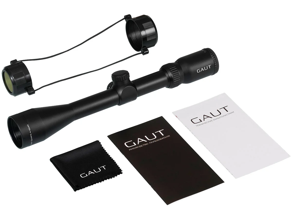 Прицел Gaut Quartz 4-12x40, сетка 3 (Mil-Dot) нить