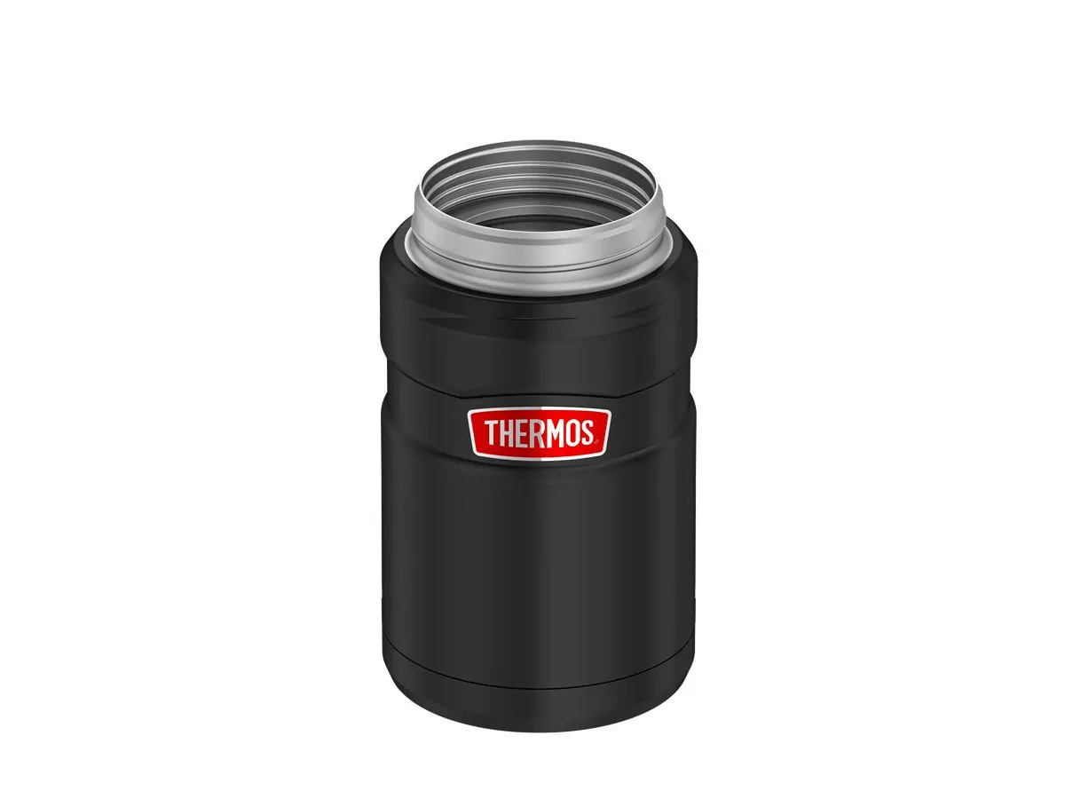 Термос для еды THERMOS KING SK-3020 RCMB 0.71L, складная ложка, чёрный