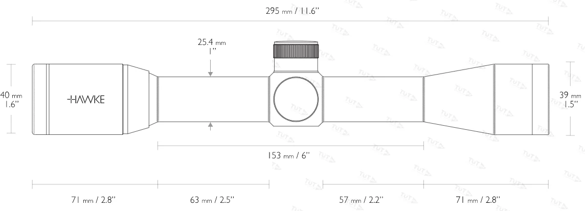 Оптический прицел Hawke Vantage 4x32(Mil Dot)