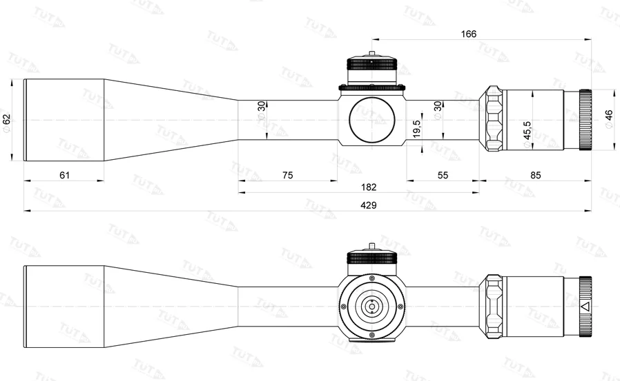 Оптический прицел Kahles K1050 10-50x56 CCW сетка Double Dot