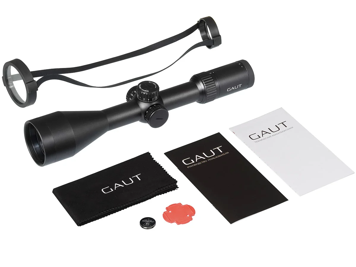 Прицел Gaut Nephrite 3-12x56, сетка 61 (Half MD)