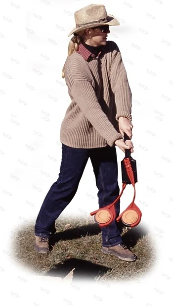 Приспособление для запуска двух мишеней для стендовой стрельбы (тарелочек) EZ-DT-40