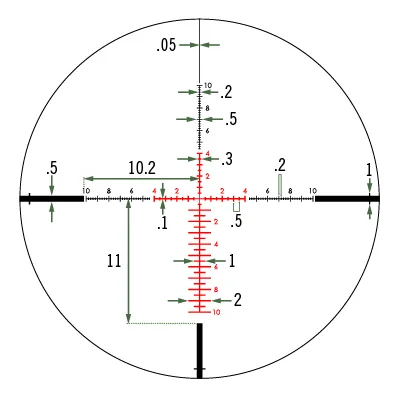 Прицел Vortex Viper PST GEN II 2-10x32 FFP с подсветкой (сетка EBR-4 (MRAD))