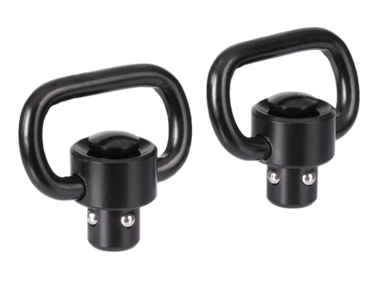 Антабка ShotTime быстросъёмная QD, для ремня 25мм, 2 штуки, чёрная