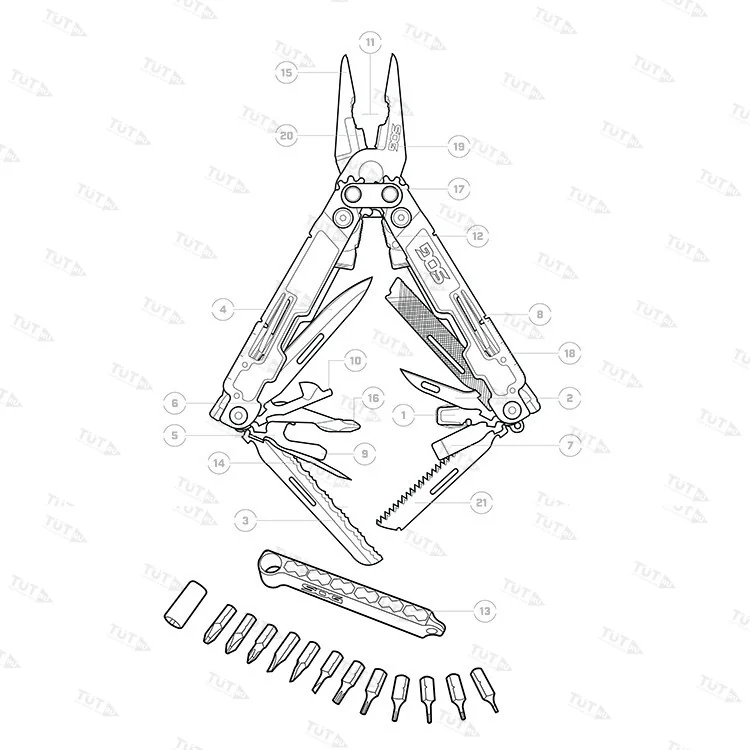 Мультитул SOG PowerAccess Deluxe 21 предмет