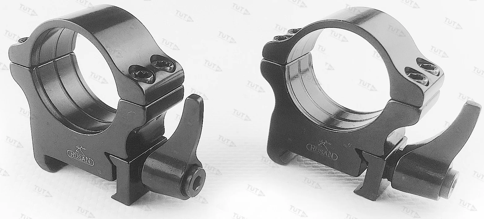 Кольца Rusan быстросъемные Weaver на 25,4мм H10 рычажные (050-25,4-10-R)