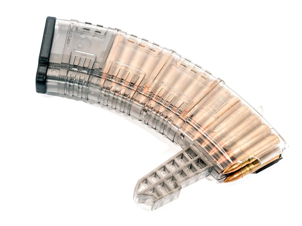 Магазин Pufgun На Скс, 7,62Х39, 30 Патронов, Полимер, Прозрачный, Возможность Укорочения, 205 Гр