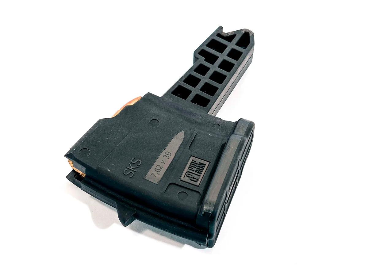 Магазин Pufgun На Скс, 7,62Х39, 5 Патронов, Полимер, Черный, Возможность Укорочения, 95 Гр