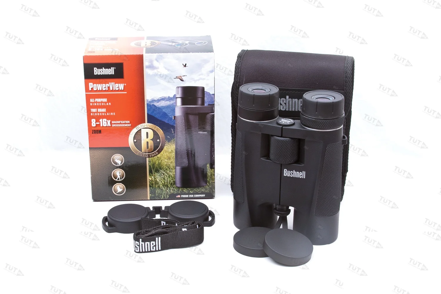 Бинокль Bushnell PowerView ROOF 8-16x40 (1481640)