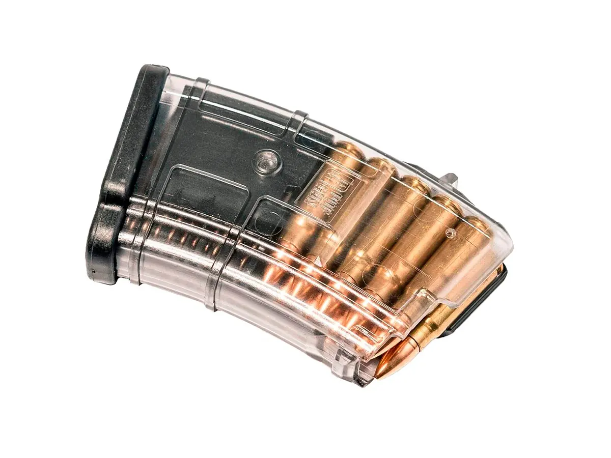 Магазин Pufgun На Впо-136/Ак/Акм/Сайга (С Сухарем), 7,62Х39, 10 Патронов, Полимер, Прозрачный, 105Гр