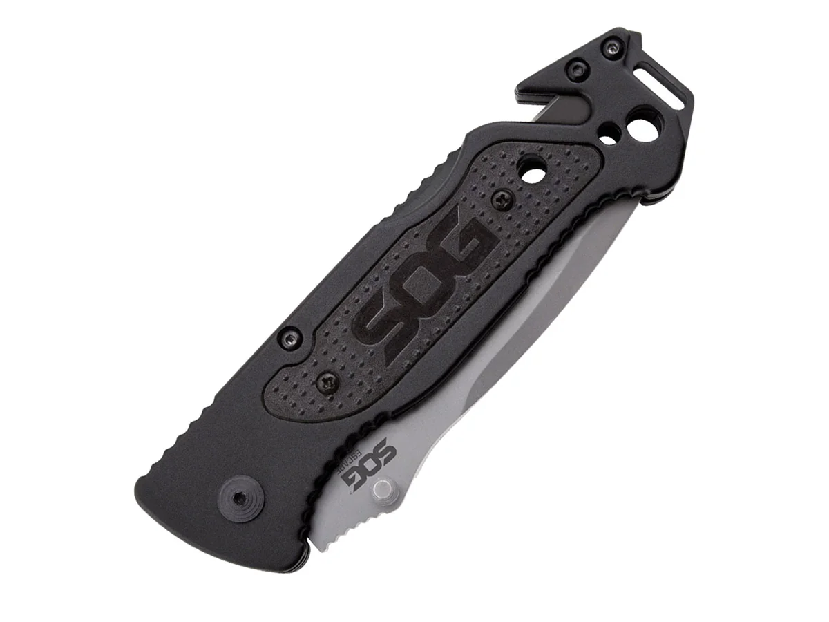 Нож складной SOG Escape Bead Blasted, 7Cr17MoV, рукоять алюминий, блистер