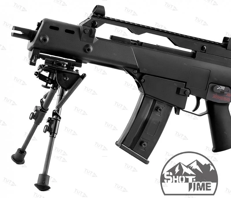 Адаптер-переходник ShotTime быстросъемный для сошек типа Harris на Weaver/Picatinny, сплав Д16Т+ ста