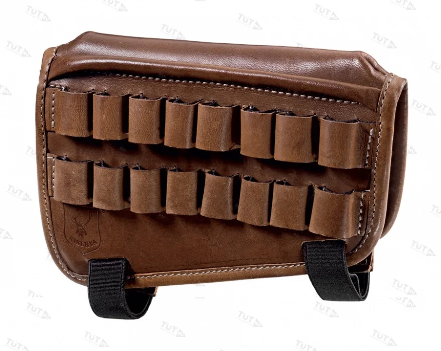 Патронташ на приклад с гребнем (кожа) Riserva 6083 (размер L)