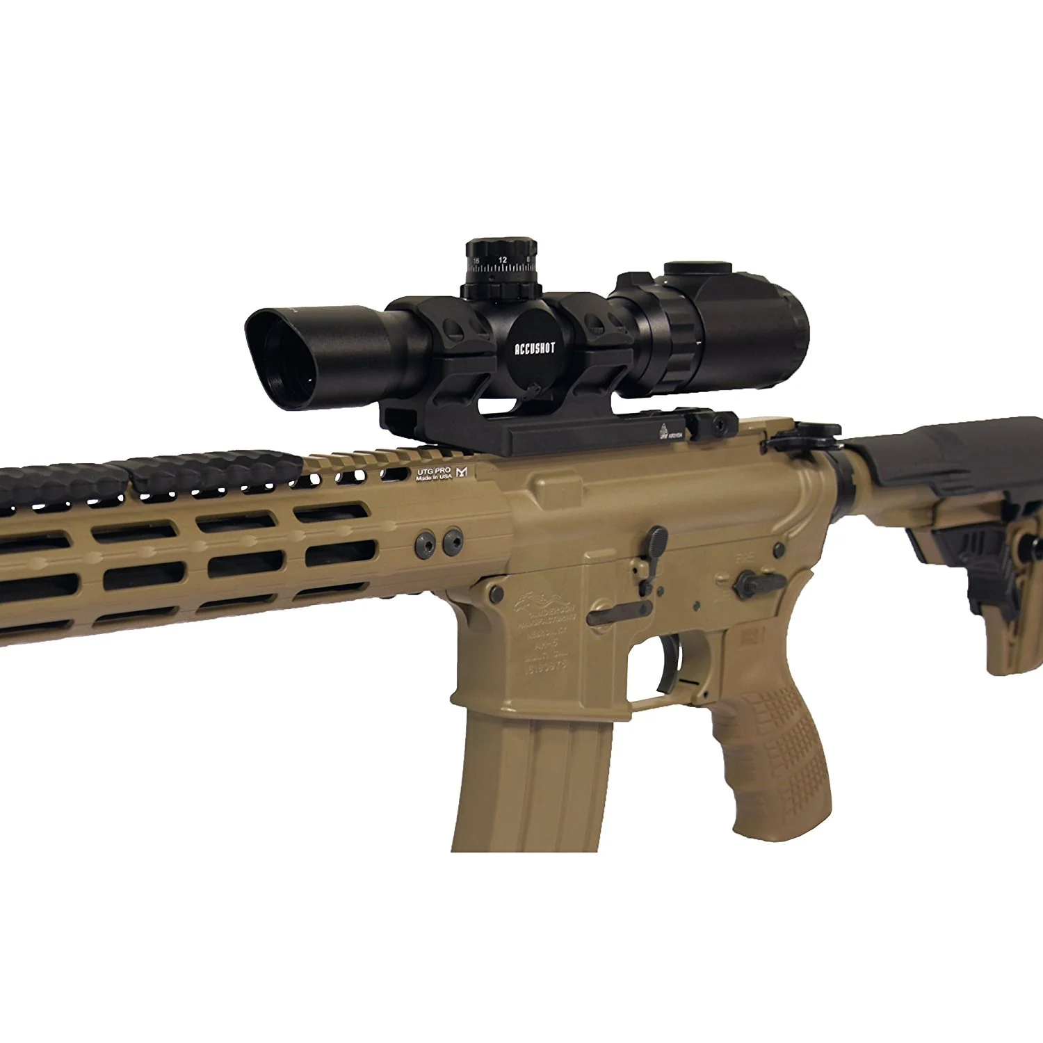 Кронштейн UTG ACCU-SYNC 30 мм на Weaver со смещением 34 мм, высота 18 мм, с 3 винт.зажимами, база 10