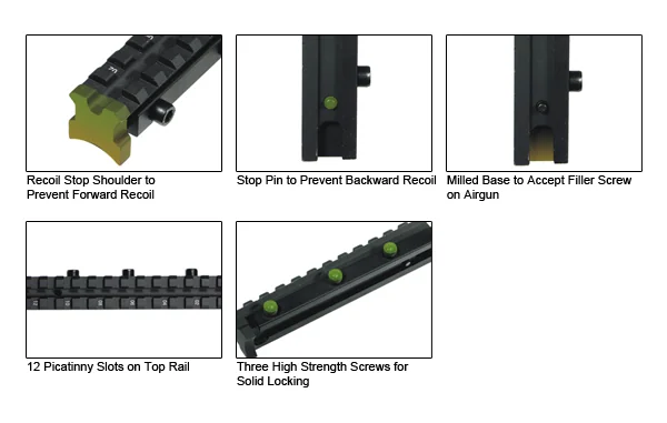Планка Weaver с конпенсатором для всех переломок DIANA MNT-DN034