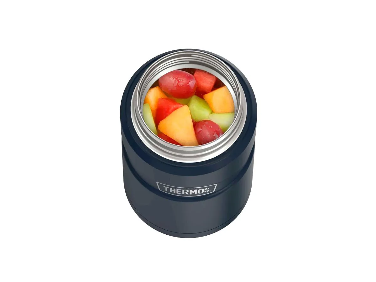 Термос для еды THERMOS KING SK-3020 MMB 0.71L, складная ложка, синий