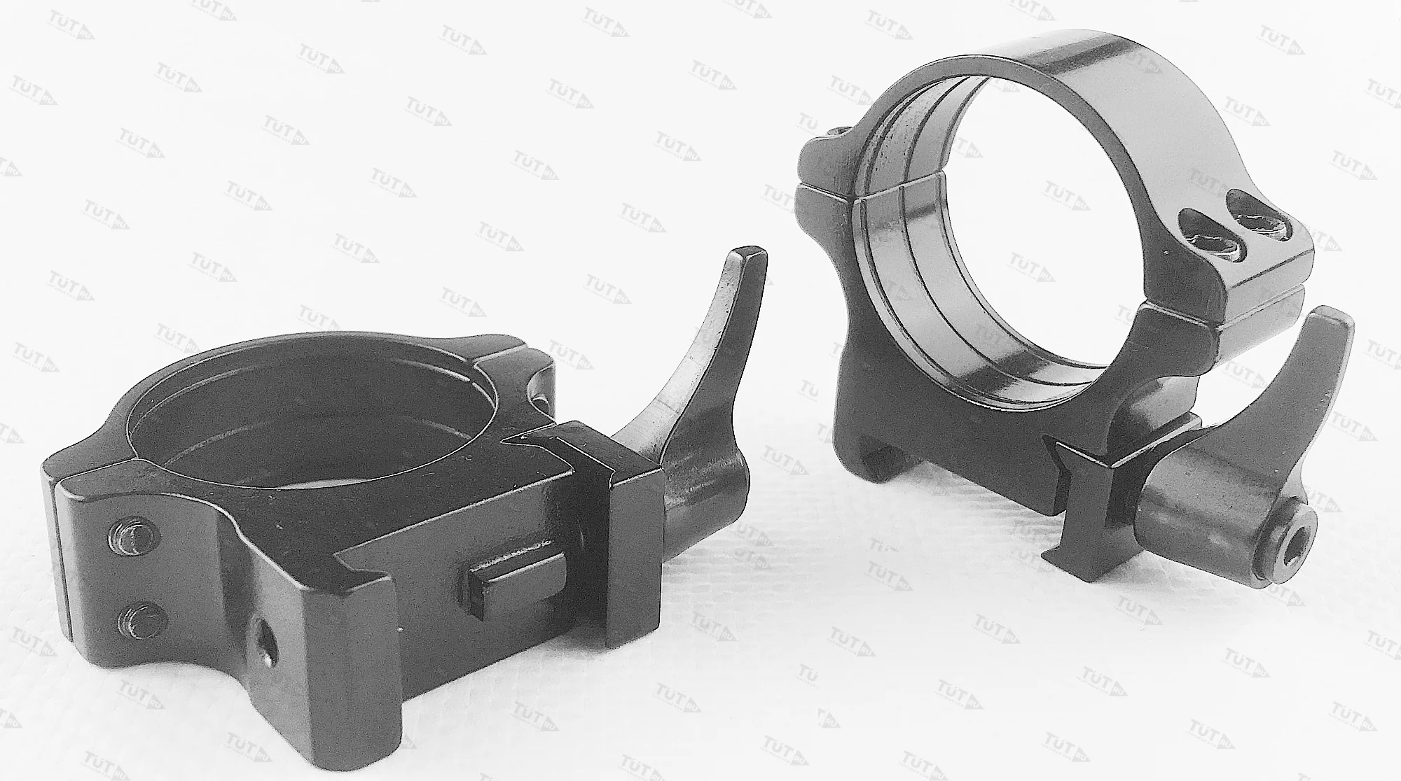 Кольца Rusan быстросъемные Weaver на 30мм H8 рычажные (050-30-8-R)