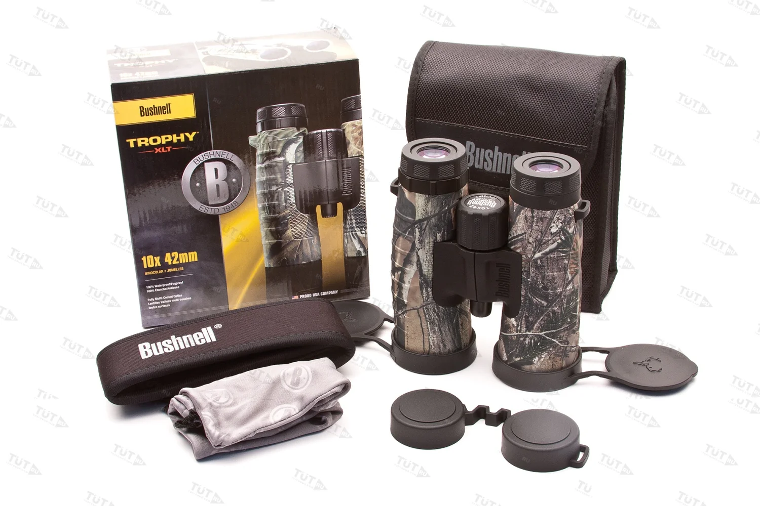 Бинокль Bushnell TROPHY XLT 10x42 camo (232411)