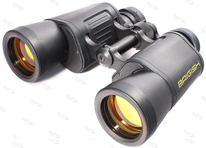 Бинокль БПЦс2 10x40 (сетка, обрезиненный корпус, рубиновое покрытие линз)