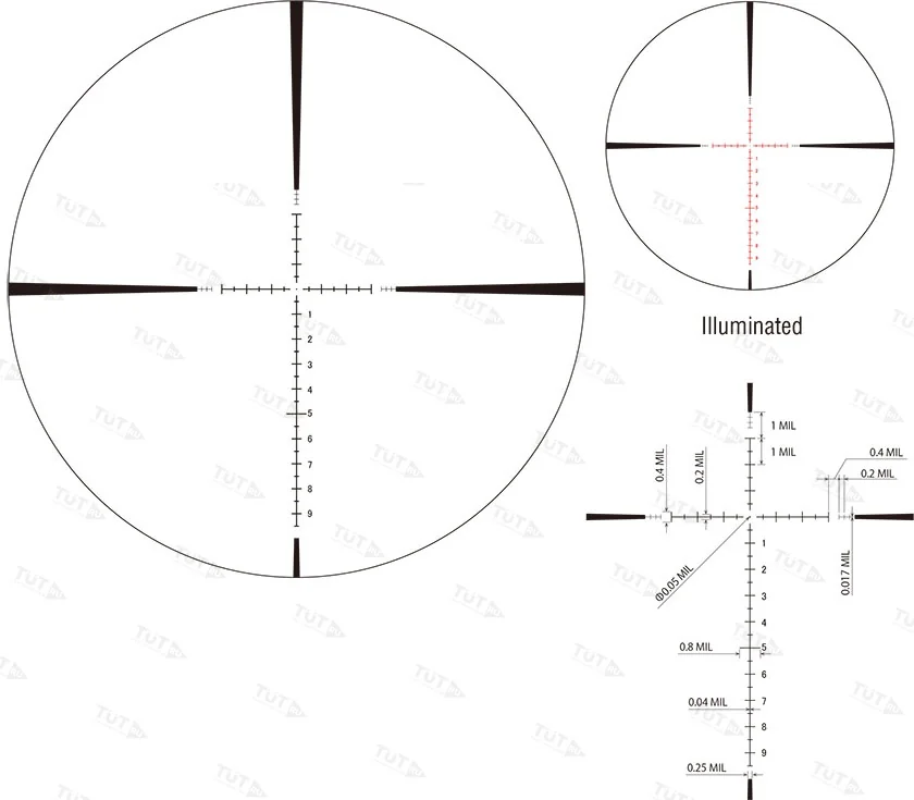 Оптический прицел March 5-40x56 FML-1 illuminated Reticle (D40V56FIML)