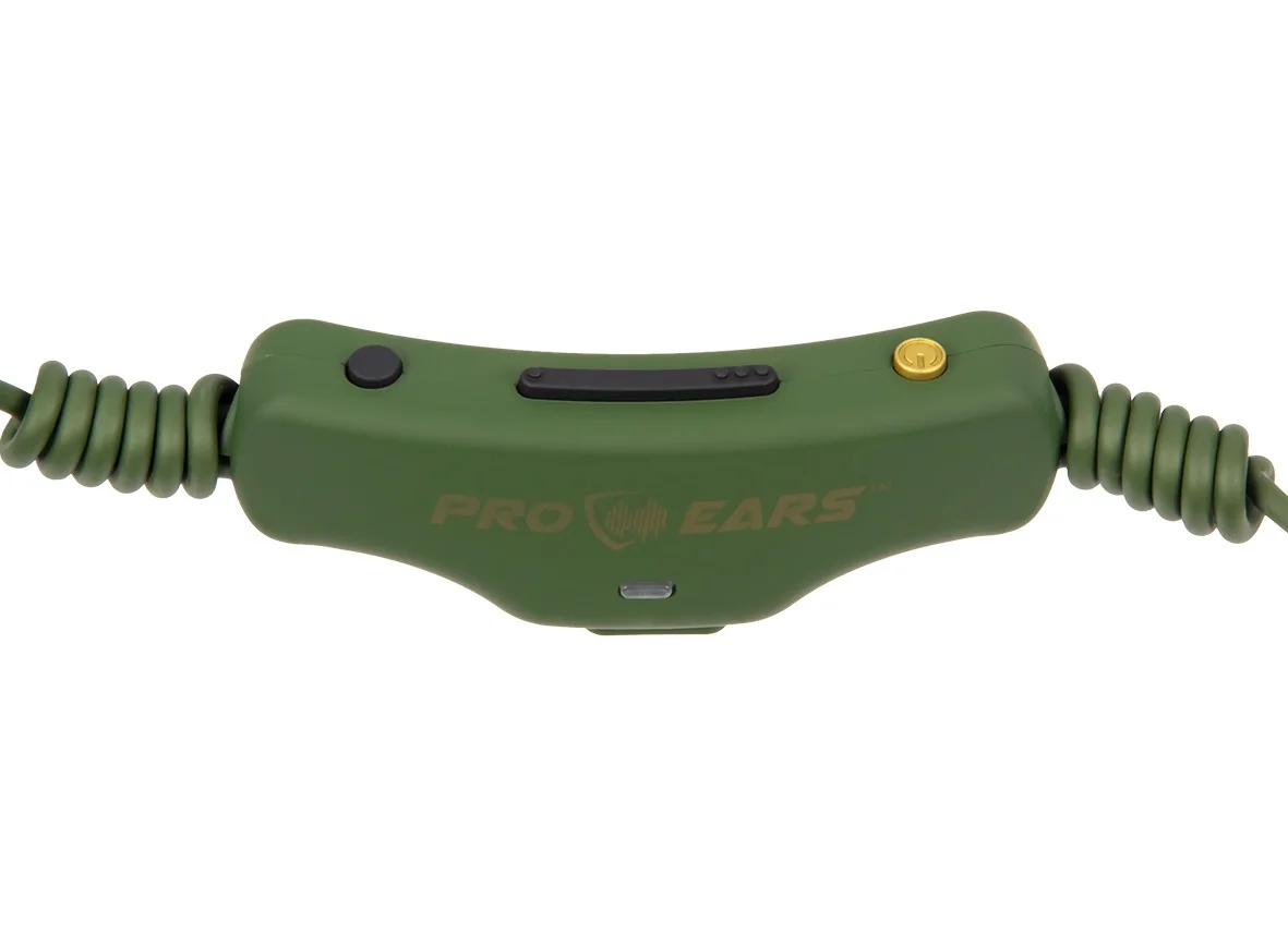 Активные беруши Pro Ears Stealth 28 HT, NRR28dB, стерео, зарядка USB-C, индикатор заряда, зелёные, 27г
