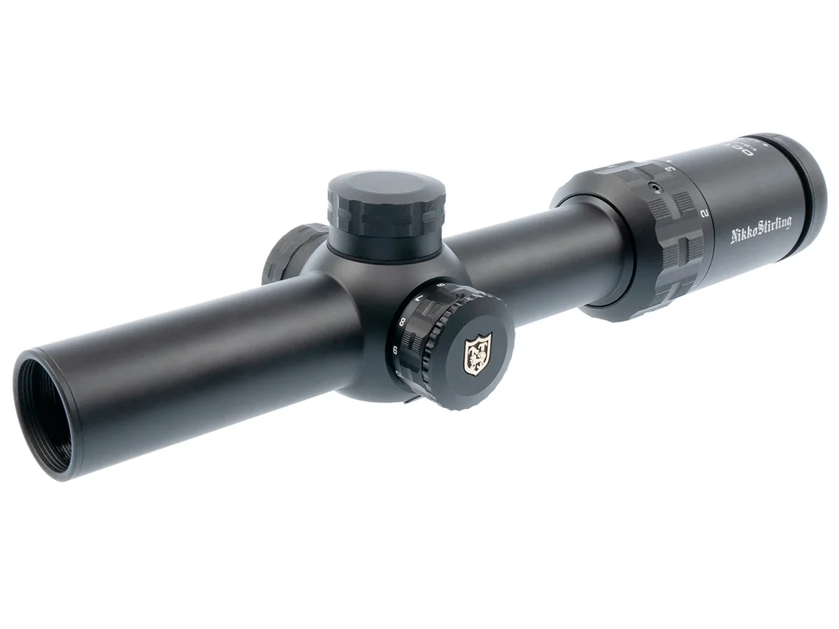Оптический прицел Nikko Stirling серии OCTA, 1-8x24 30мм, гравированная сетка BDC, подсветка точки