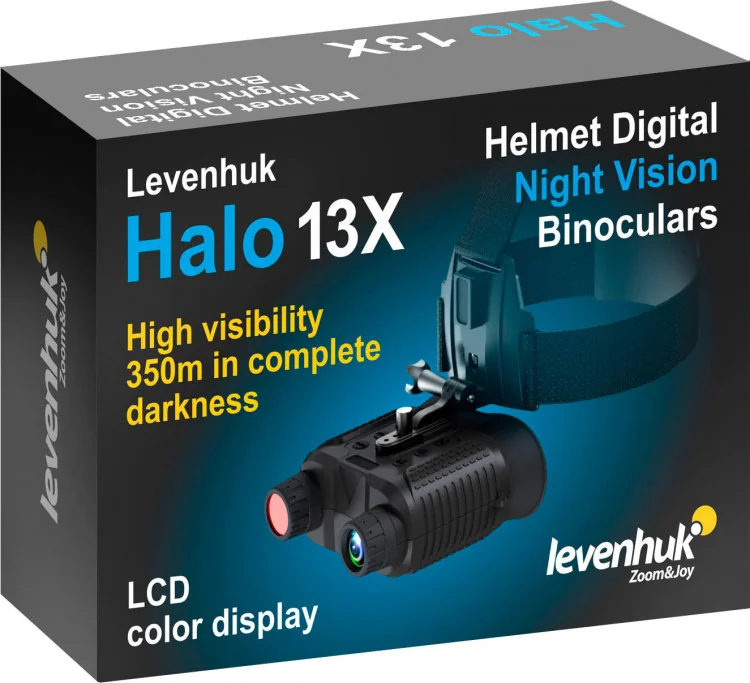 Бинокль цифровой ночного видения Levenhuk Halo 13X Helmet, с креплением на голову (82246)