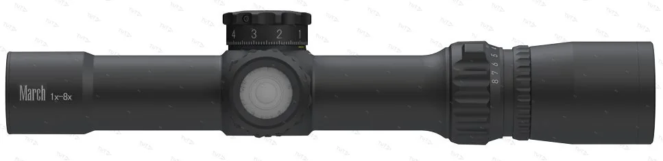 Прицел March Compact 1-8x24 FFP, 0.1MIL (сетка FMC-3) с подсветкой