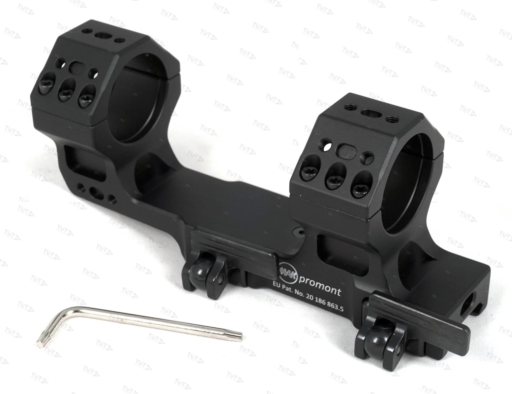 Быстросъемный тактический кронштейн с выносом MAKpromont на Picatinny, 30 мм, BH=23