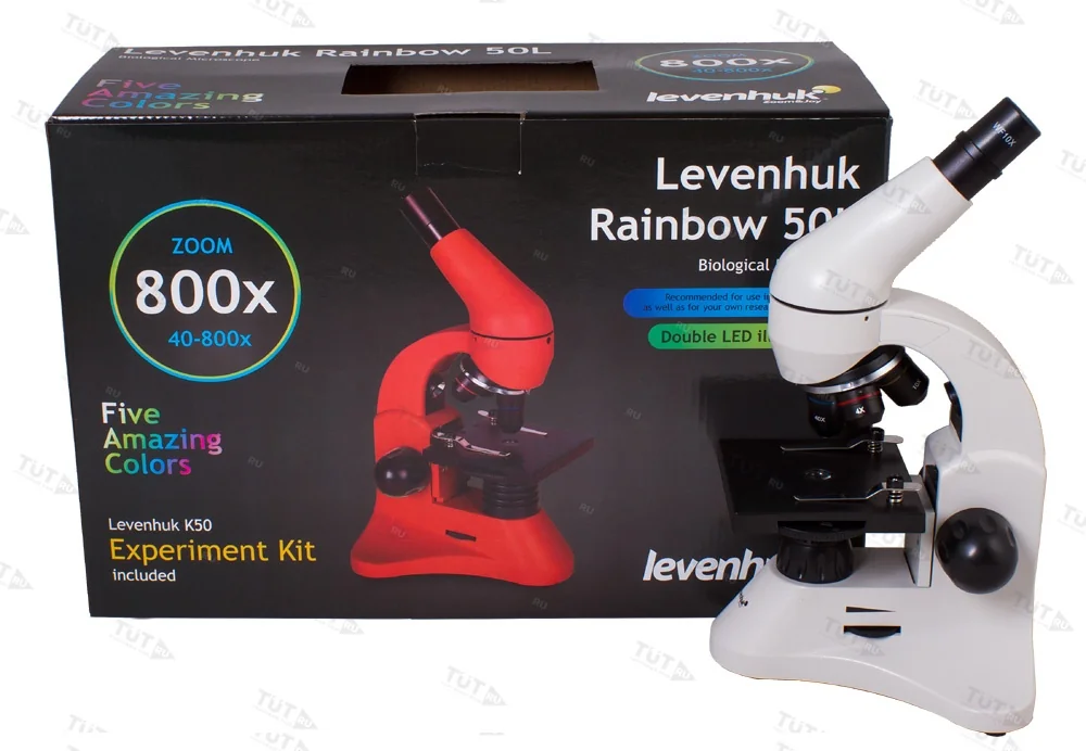 Микроскоп Levenhuk Rainbow 50L (Лазурь)