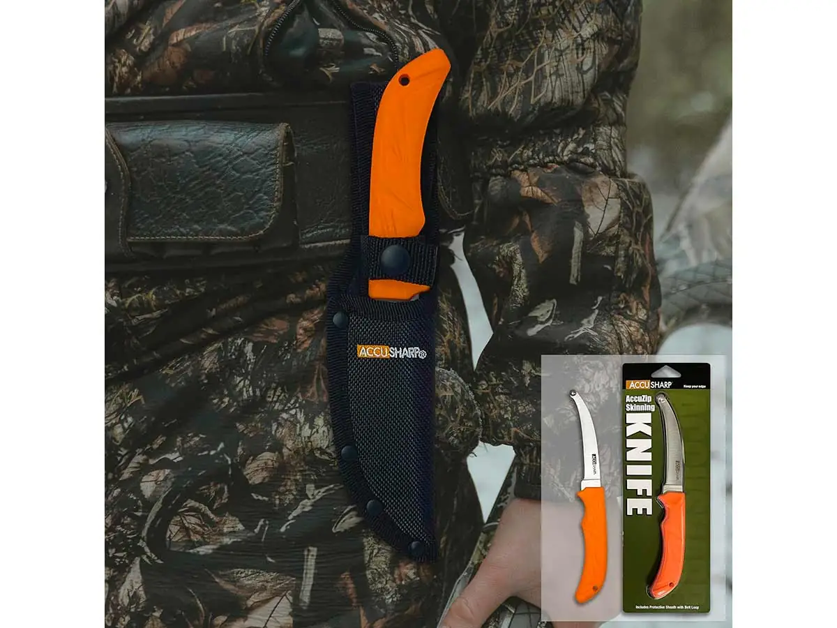 Нож AccuSharp AccuZip Skinning Knife, шкуросъемный, сталь 420