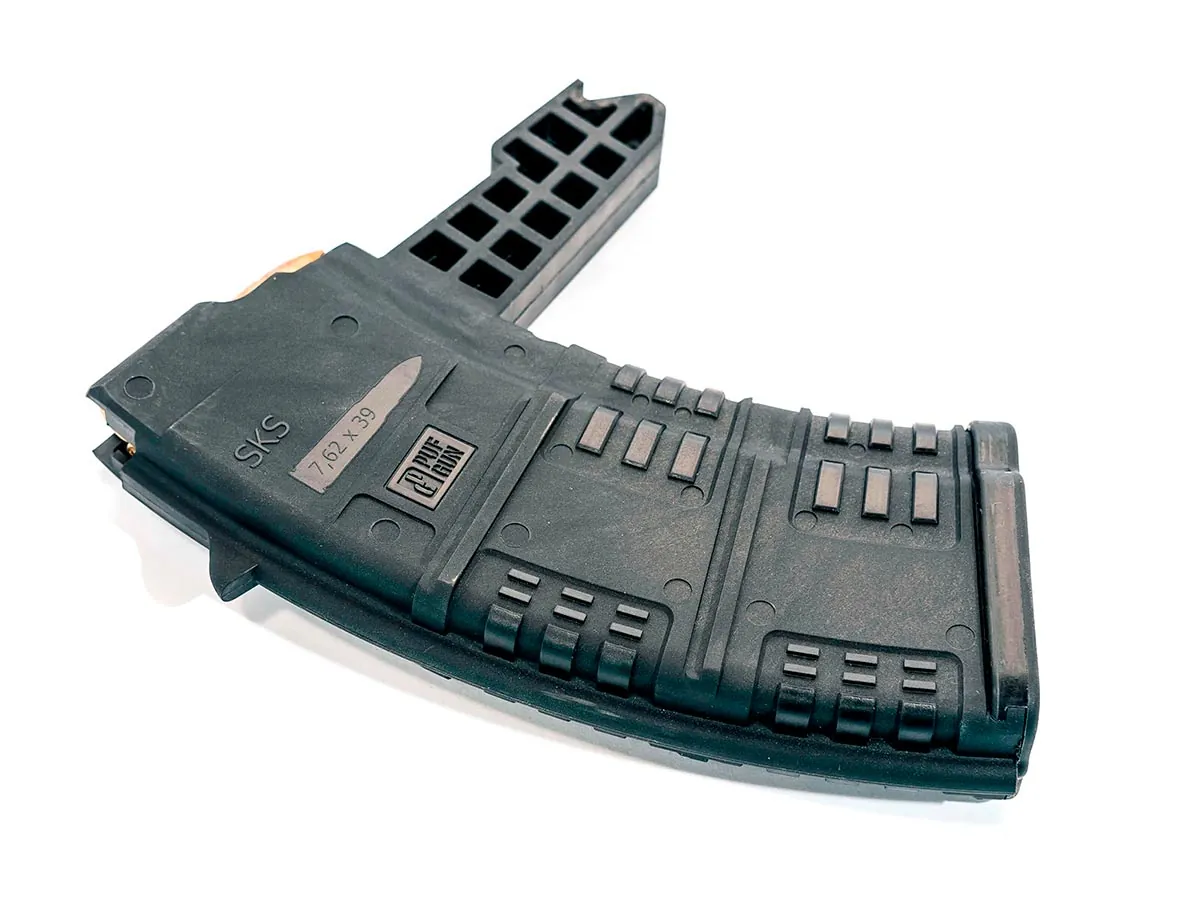 Магазин Pufgun На Скс, 7,62Х39, 20 Патронов, Полимер, Черный, Возможность Укорочения, 175 Гр